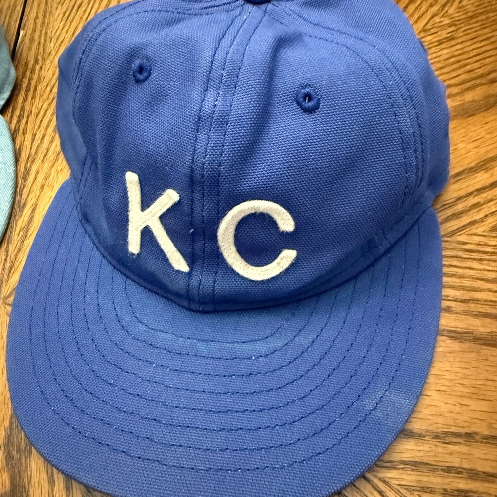 KC Blue and Gray Baseball Caps - Picture 2 of 7
